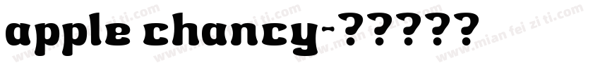 apple chancy字体转换